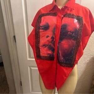 Red Graphic Men's Jacket